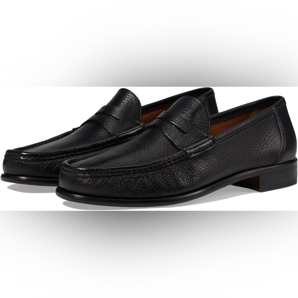 Bruno Magli Tonio Men's Black Leather Loafers Size 11.5 BNIB